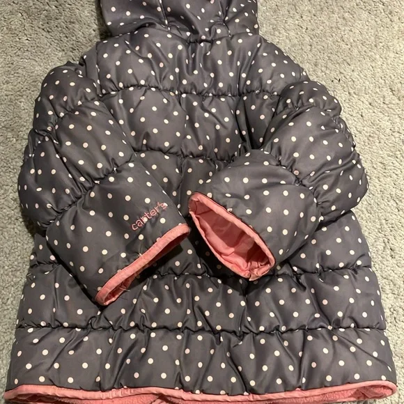 Carter’s Polka Dot Toddler Coat - Picture 5 of 5